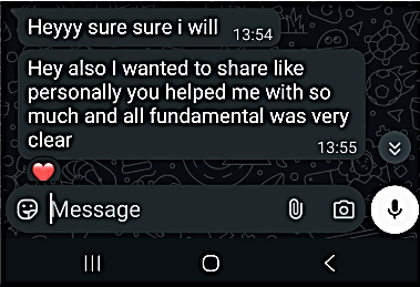 Client message after Closet with Clarity